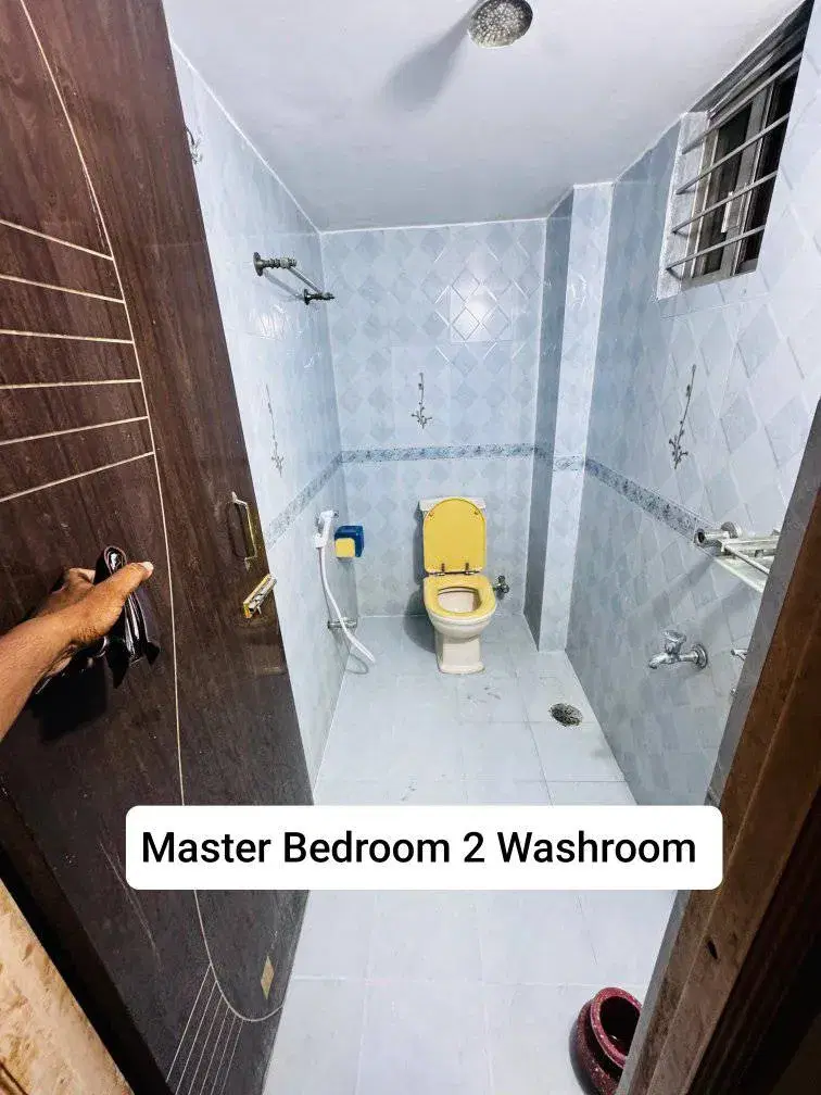 Bedroom with attached bathroom & balcony