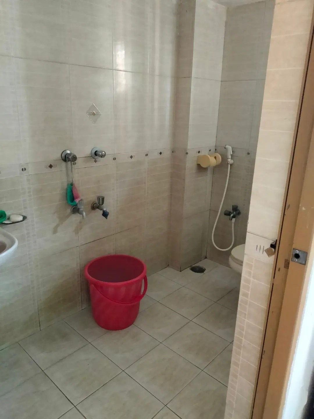 Master bedroom with attached washroom & balcony