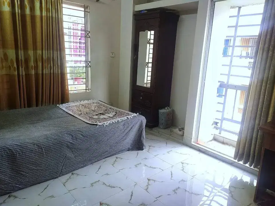 Semimaster Bedroom with Big Attached Balcony